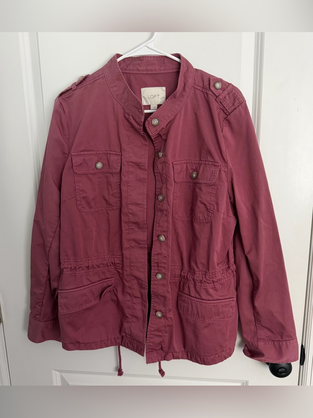 LOFT Women's Utility Jacket in Mauve Pink